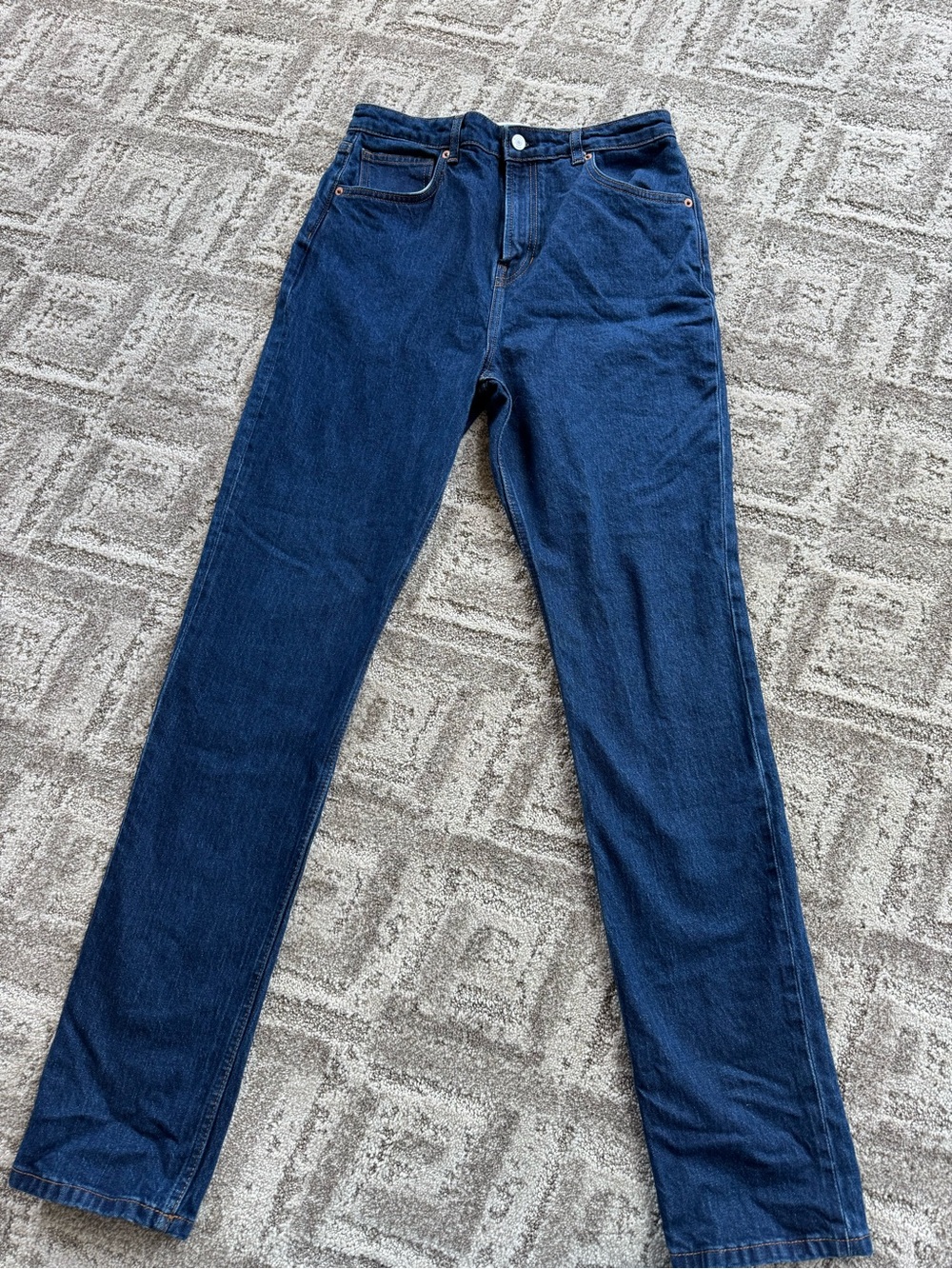 Reformation Etta Stretch High Rise Stacked Slim Jeans - 32 inch inseam